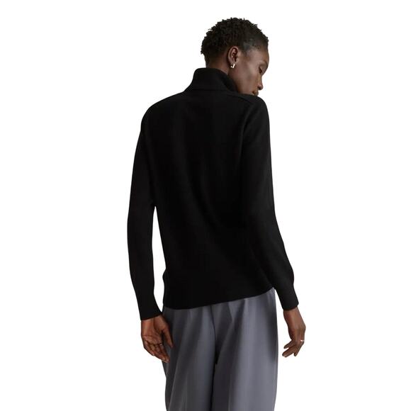 New Quince Women’s Medium Mongolian Cashmere Turtleneck Top Blouse Sweater 4385 - Picture 2 of 9